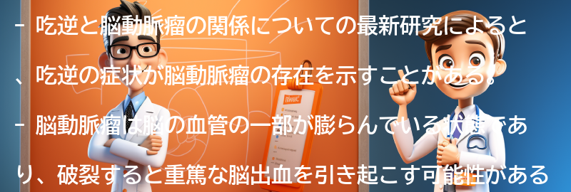 吃逆と脳動脈瘤の関係についての最新研究の要点まとめ