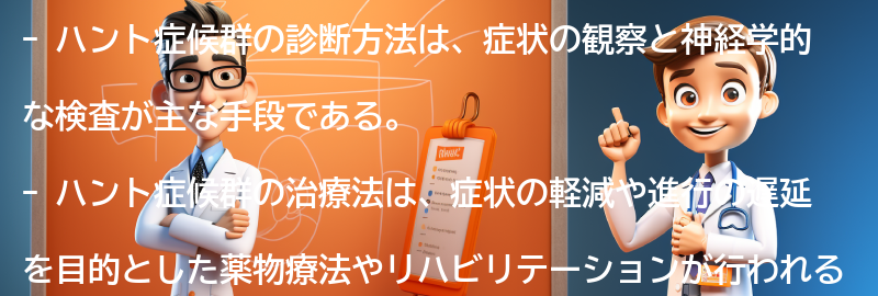 ハント症候群の診断方法と治療法についての要点まとめ