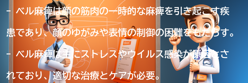 ベル麻痺と心理的な影響についての要点まとめ