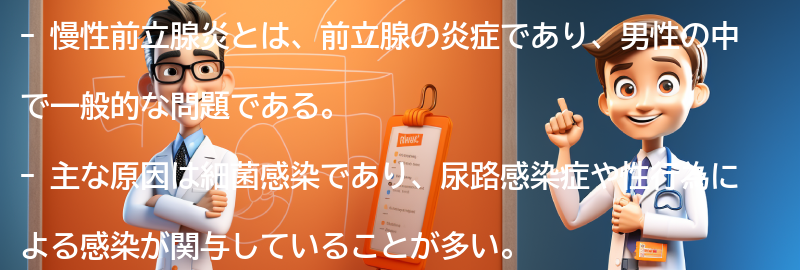 慢性前立腺炎に関するよくある質問と回答の要点まとめ