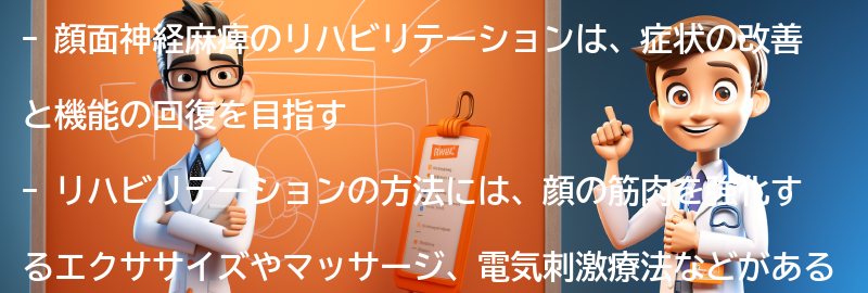 顔面神経麻痺のリハビリテーションについての要点まとめ