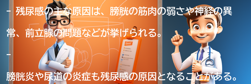 残尿感の主な原因は何ですか？の要点まとめ