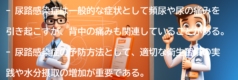 尿路感染症の予防方法の要点まとめ