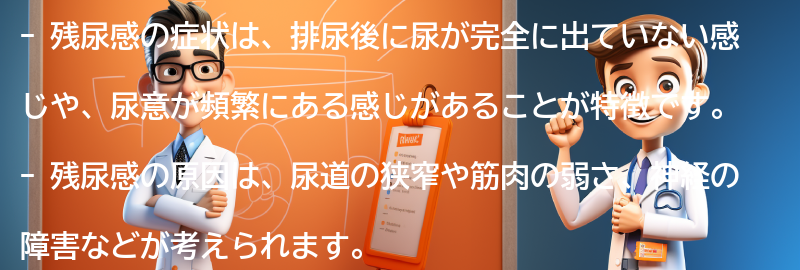 残尿感の症状とは？の要点まとめ