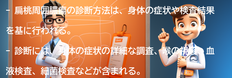 扁桃周囲膿瘍の診断方法とは？の要点まとめ