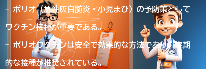 ポリオの予防策とワクチンについての要点まとめ