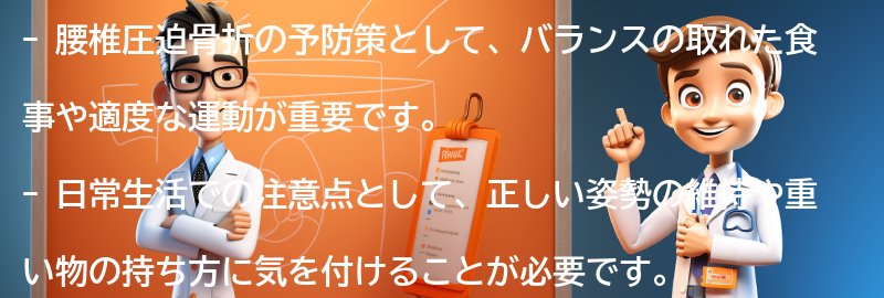 腰椎圧迫骨折の予防策と日常生活での注意点の要点まとめ