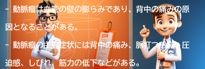 動脈瘤の症状とは？の要点まとめ