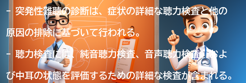 突発性難聴の診断方法の要点まとめ