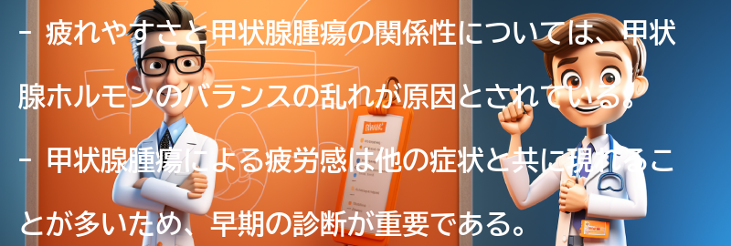 疲れやすさと甲状腺腫瘍の関係性の要点まとめ