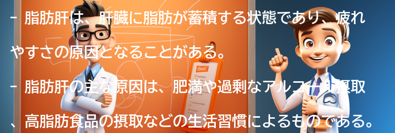 脂肪肝の原因と予防方法の要点まとめ