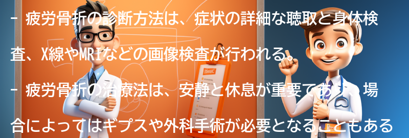 疲労骨折の診断方法と治療法の要点まとめ