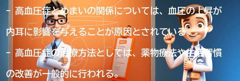 高血圧症とめまいの治療方法の要点まとめ