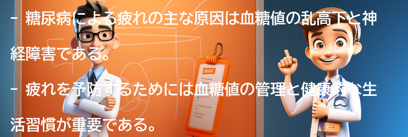 糖尿病による疲れの原因とは？の要点まとめ