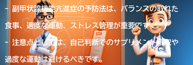 副甲状腺機能亢進症の予防法と注意点の要点まとめ