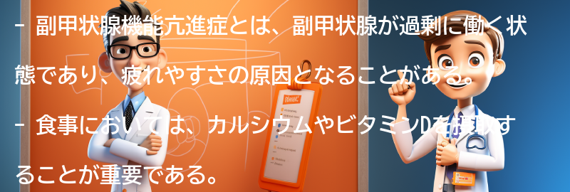 疲れやすさを改善するための食事とサプリメントの選び方の要点まとめ