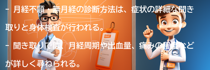 月経不順・無月経の診断方法の要点まとめ