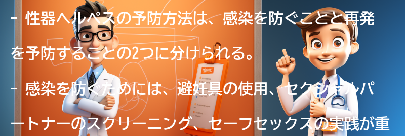 性器ヘルペスの予防方法とは？の要点まとめ