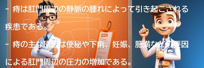 痔とは何か？症状や原因についての要点まとめ