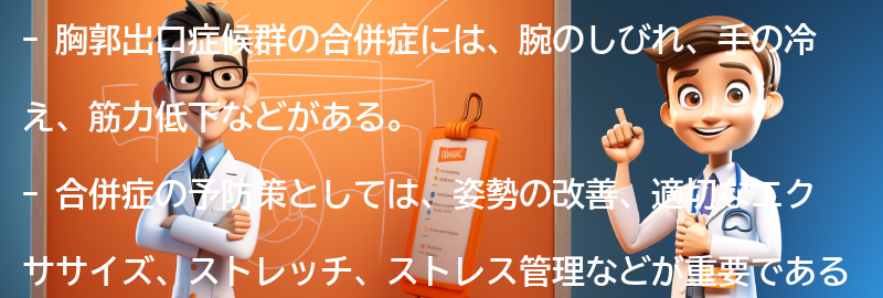 胸郭出口症候群の合併症と合併症の予防策の要点まとめ