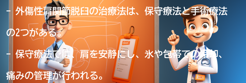 外傷性肩関節脱臼の治療法とは？の要点まとめ