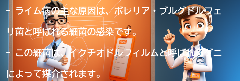 ライム病の主な原因は何ですか？の要点まとめ