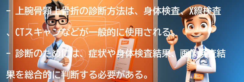 上腕骨顆上骨折の診断方法の要点まとめ