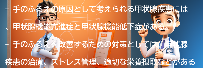 手のふるえを改善するための対策と治療法の要点まとめ