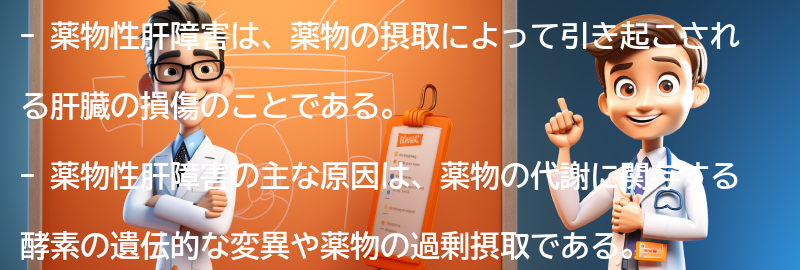 薬物性肝障害に関する最新の研究と治療法の進展についての情報の要点まとめ