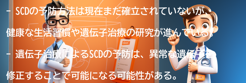 SCDの予防方法と研究の進展の要点まとめ