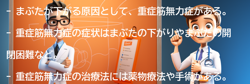 まぶたが下がる場合の治療法とは？の要点まとめ