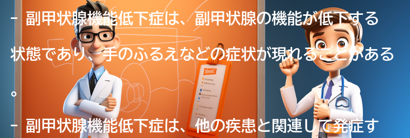 副甲状腺機能低下症と関連する他の疾患との関係性の要点まとめ