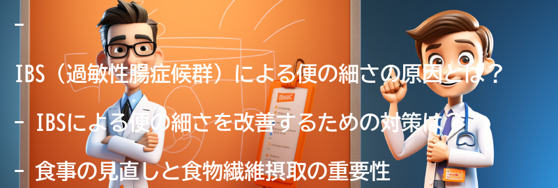 IBSによる便の細さを改善するための対策とは？の要点まとめ