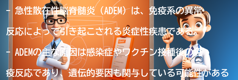 ADEMの原因とリスク要因の要点まとめ