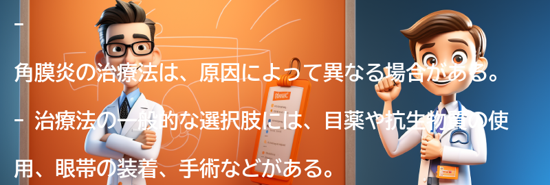 角膜炎の治療法とは？の要点まとめ