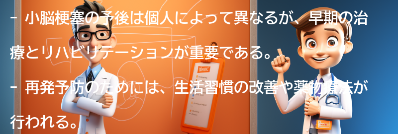 小脳梗塞の予後と再発予防についての要点まとめ