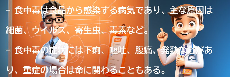 食中毒とは何か？の要点まとめ