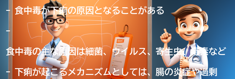 下痢が出る原因としての食中毒の要点まとめ