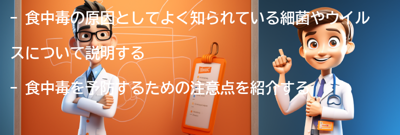 食中毒を予防するための注意点の要点まとめ