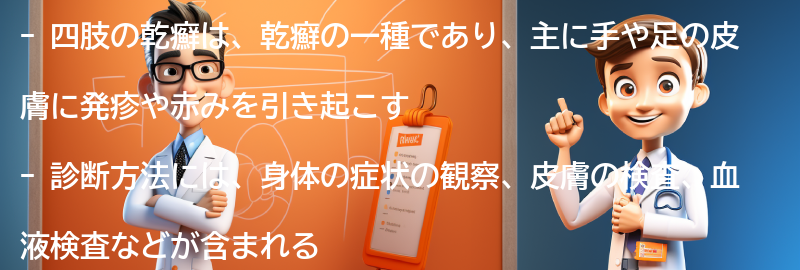 四肢の乾癬の診断方法の要点まとめ