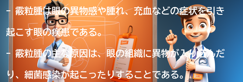 霰粒腫とはどのような症状なのか？の要点まとめ