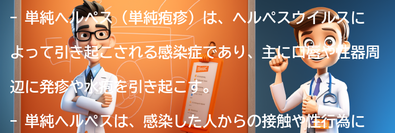 単純ヘルペス（単純疱疹）とはの要点まとめ