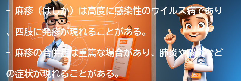 麻疹の合併症についての要点まとめ