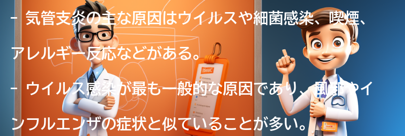 気管支炎の主な原因は何ですか？の要点まとめ