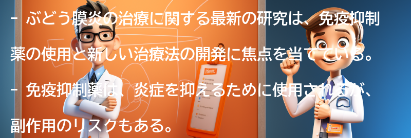 ぶどう膜炎の治療に関する最新の研究とは？の要点まとめ