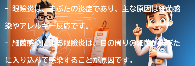 眼瞼炎の主な原因とは？の要点まとめ