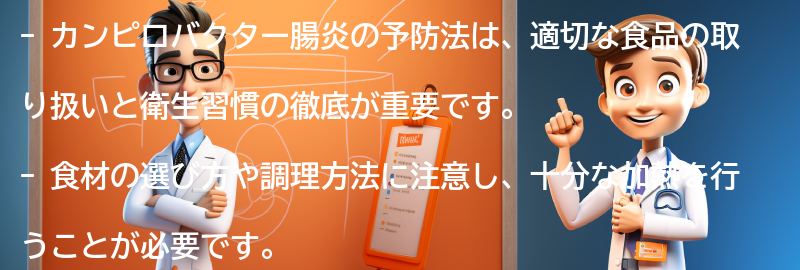 カンピロバクター腸炎の予防法の要点まとめ