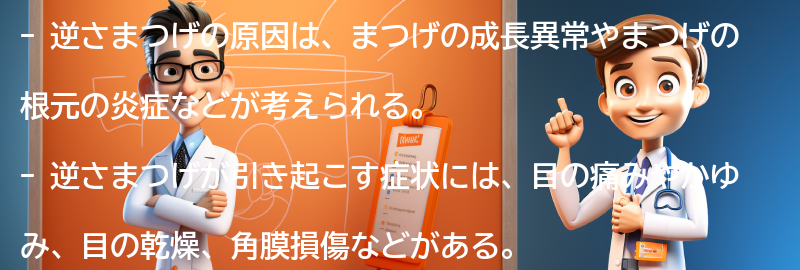 逆さまつげの原因とは？の要点まとめ