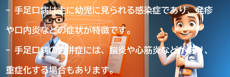 手足口病の合併症についての要点まとめ