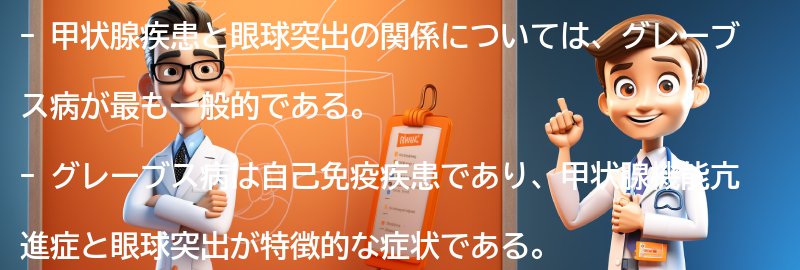 甲状腺疾患と眼球突出の関係の要点まとめ